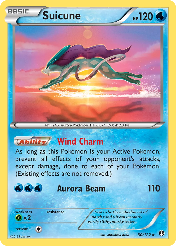 Suicune Pokemon card
