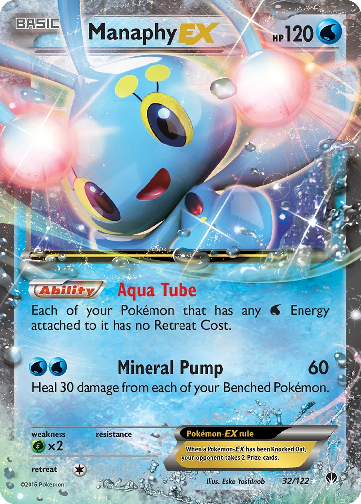 Manaphy-EX Pokemon card