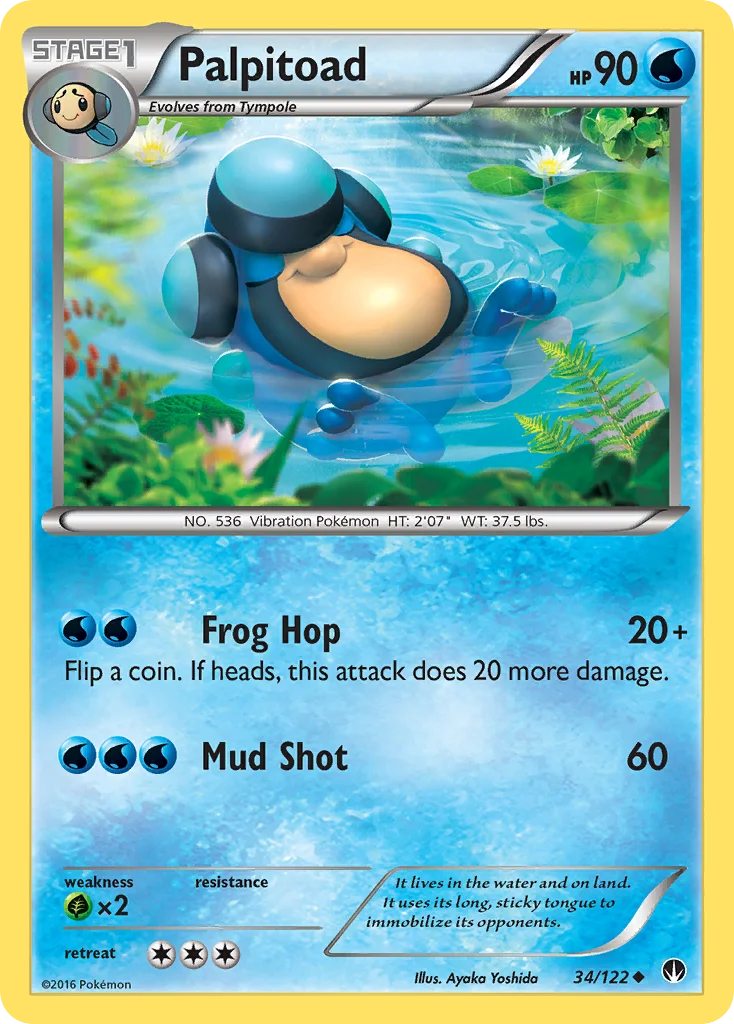 Palpitoad Pokemon card