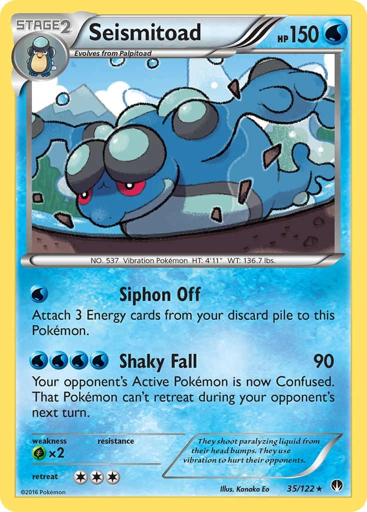 Seismitoad Pokemon card