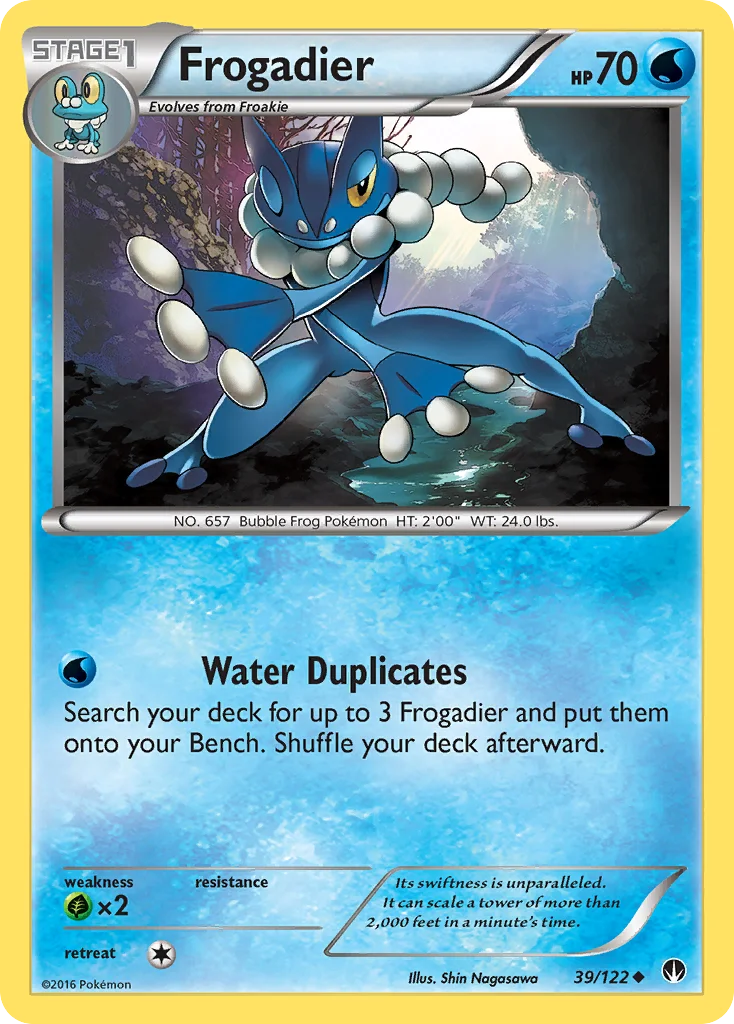 Frogadier Pokemon card