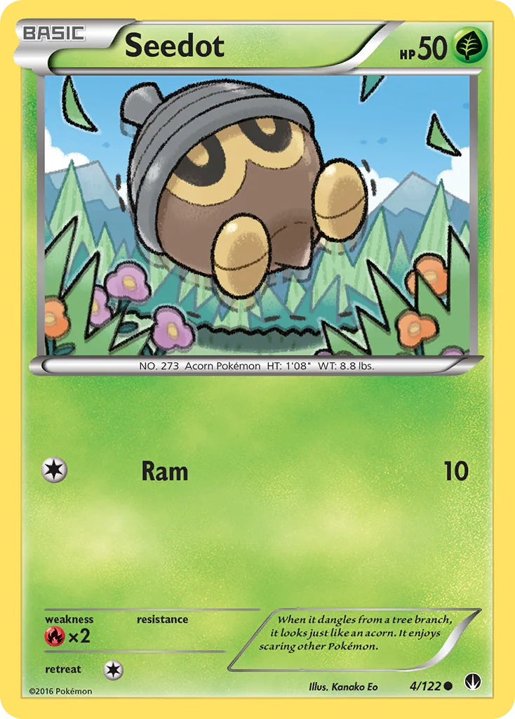 Seedot Pokemon card