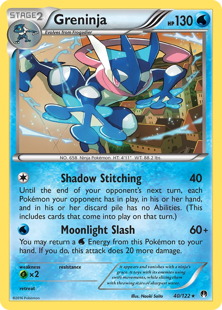 Greninja Pokemon card