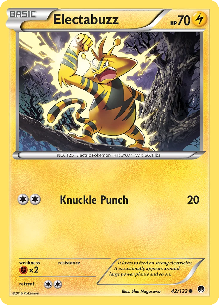 Electabuzz Pokemon card