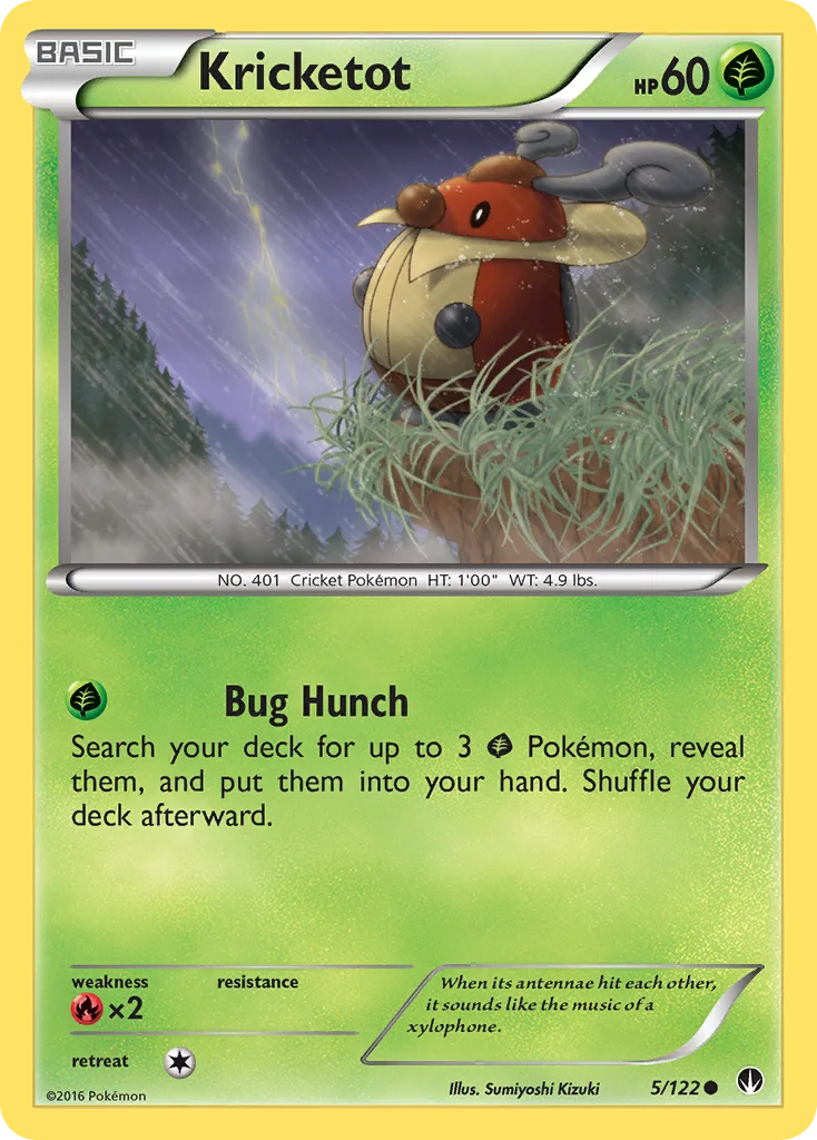 Kricketot Pokemon card
