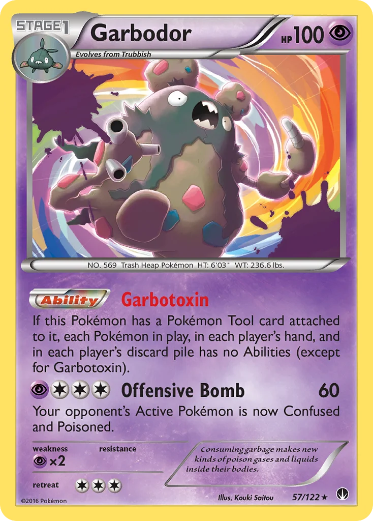 Garbodor Pokemon card
