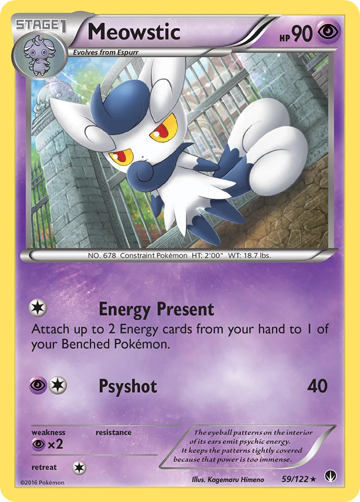 Meowstic Pokemon card