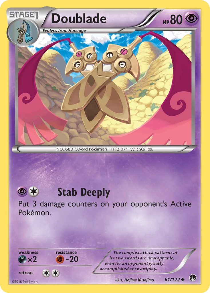 Doublade Pokemon card
