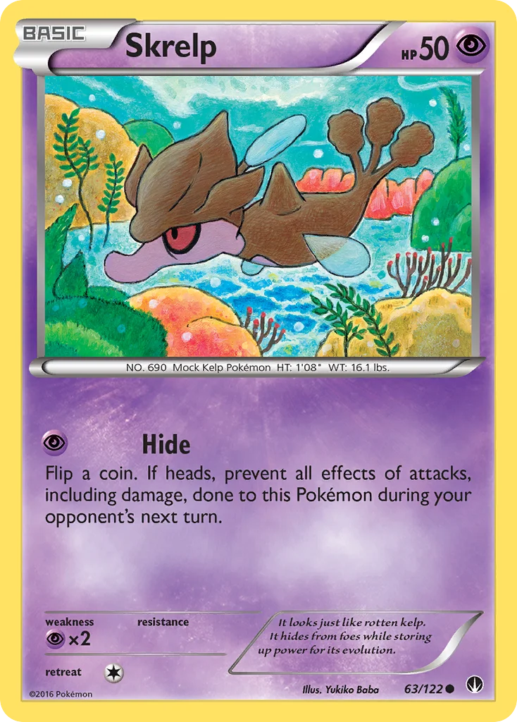 Skrelp Pokemon card