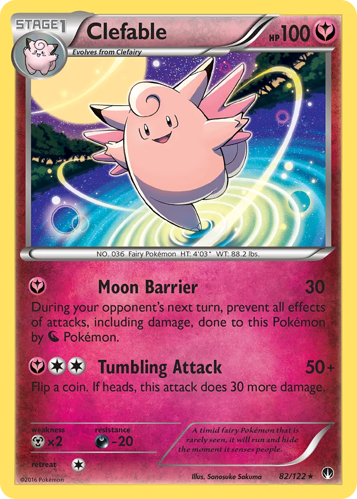 Clefable Pokemon card