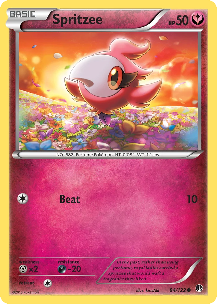 Spritzee Pokemon card