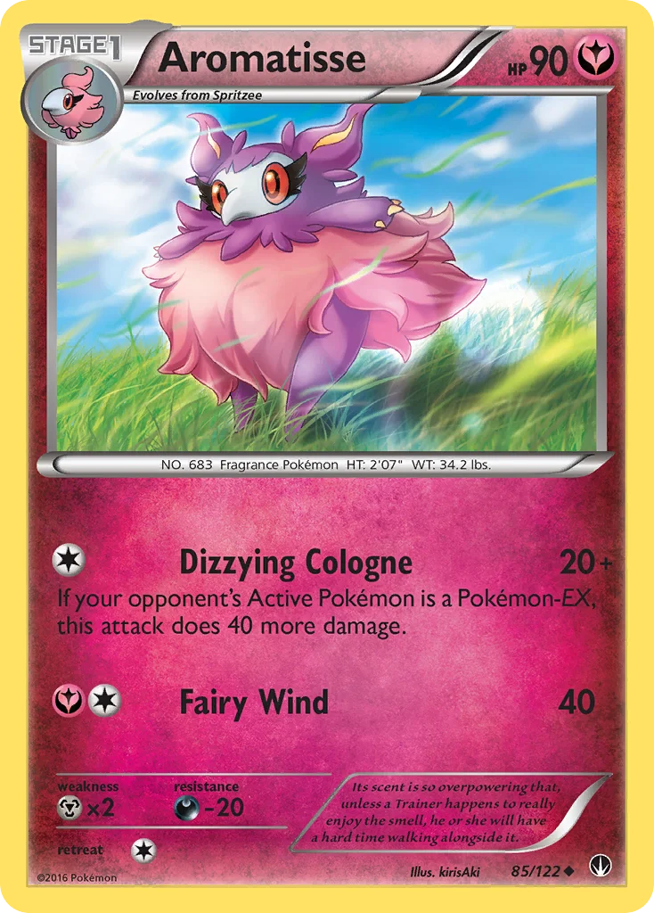 Aromatisse Pokemon card