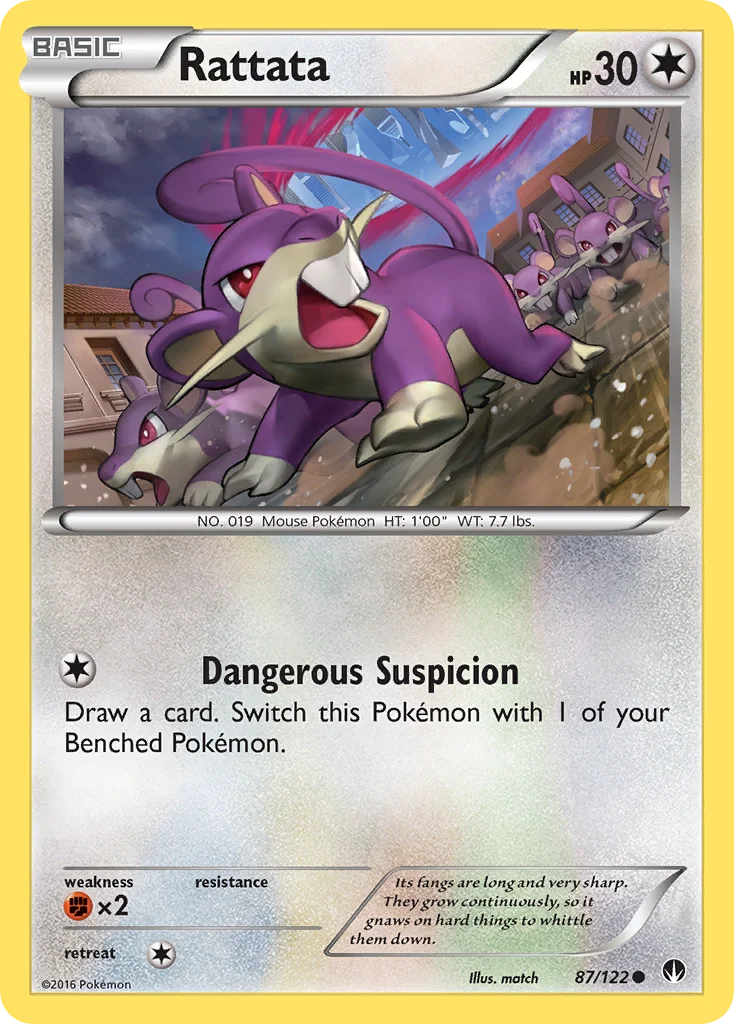 Rattata Pokemon card