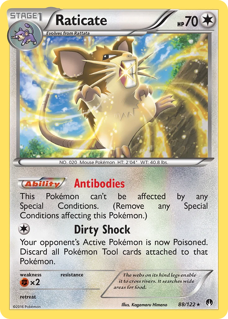Raticate Pokemon card