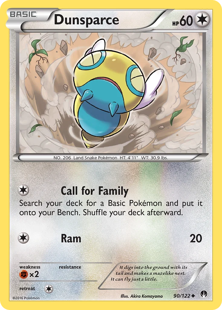 Dunsparce Pokemon card