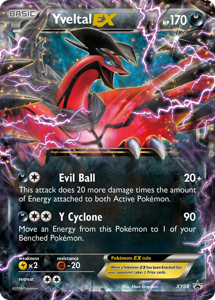 Yveltal-EX Pokemon card