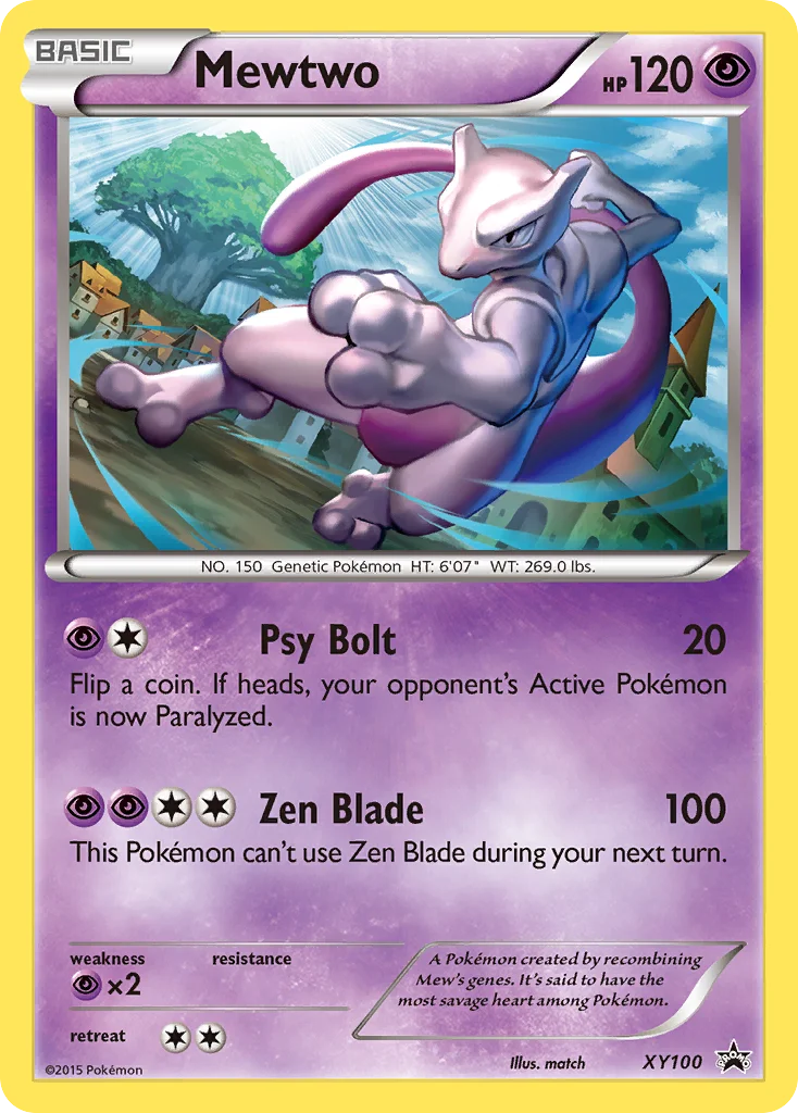 Mewtwo Pokemon card