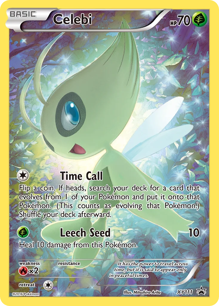 Celebi Pokemon card