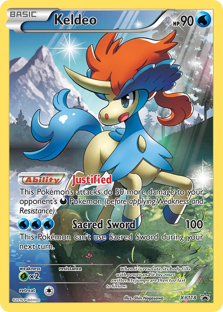 Keldeo Pokemon card