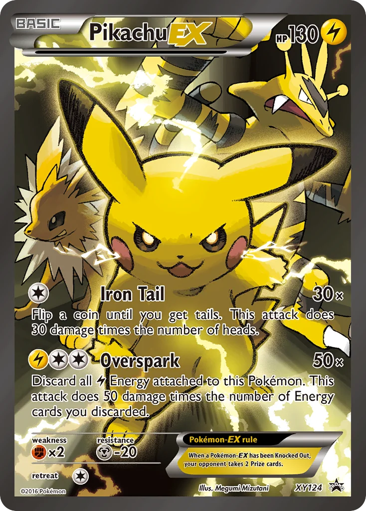 Pikachu-EX Pokemon card