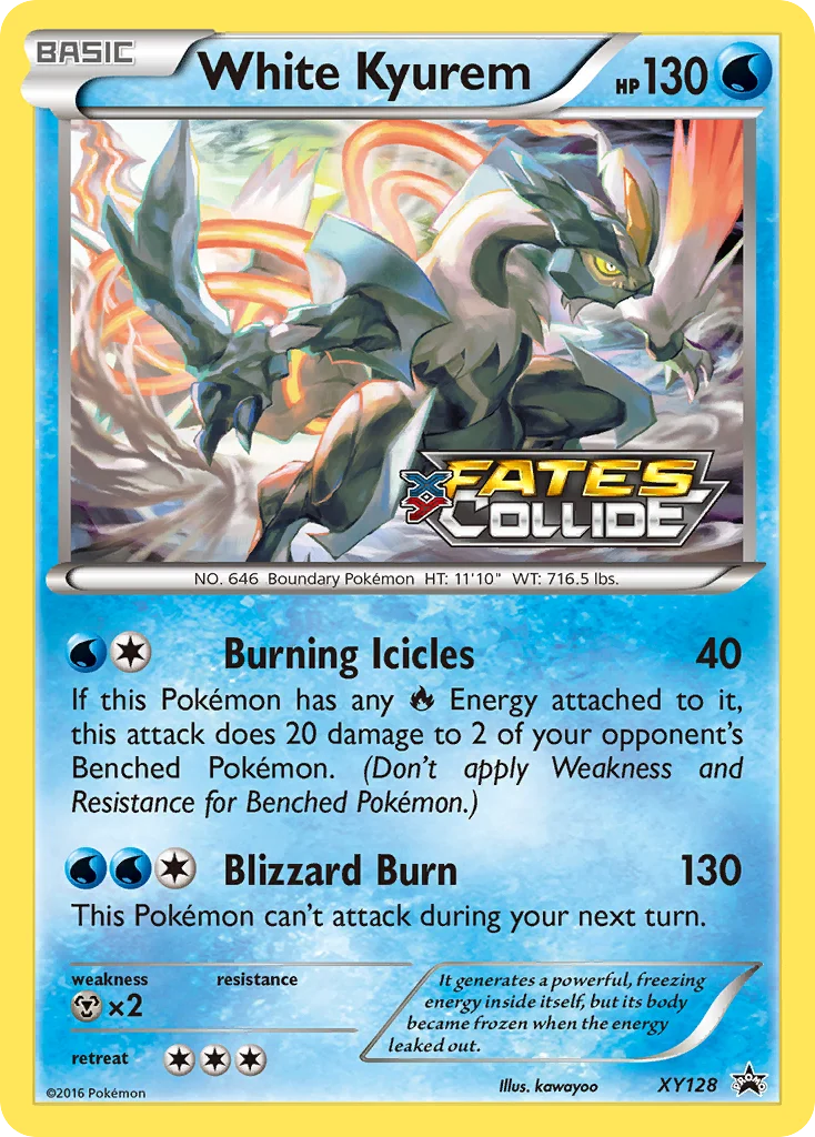White Kyurem Pokemon card