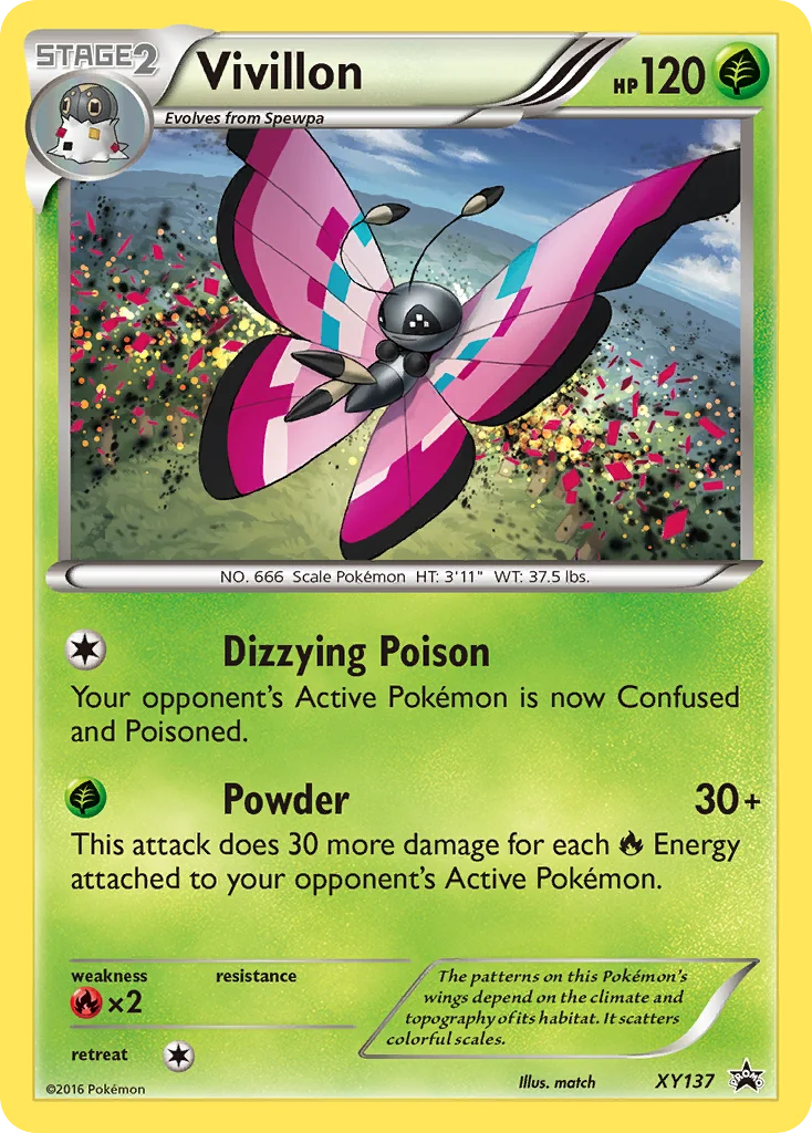 Vivillon Pokemon card