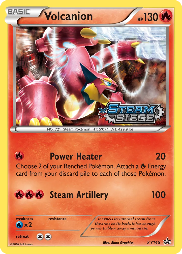 Volcanion Pokemon card