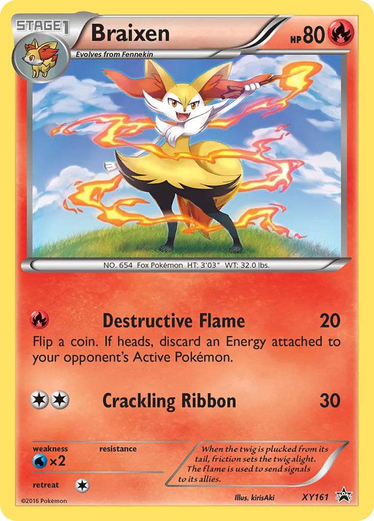 Braixen Pokemon card