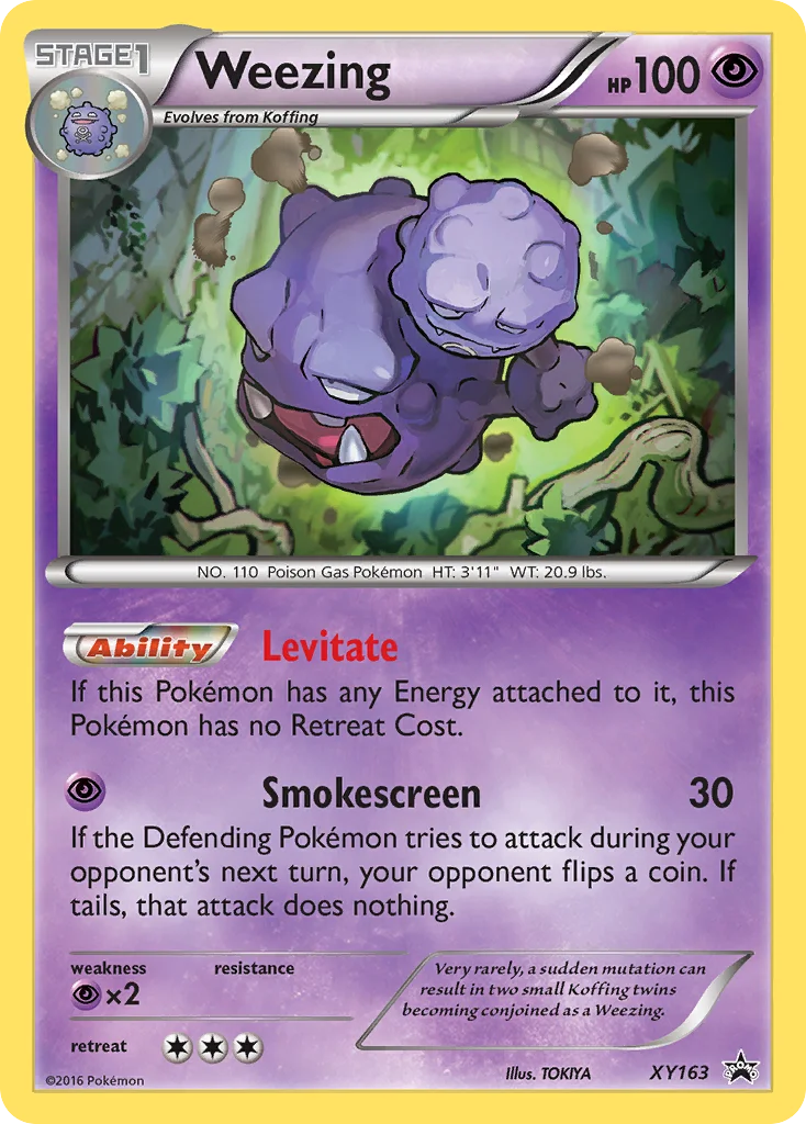 Weezing Pokemon card