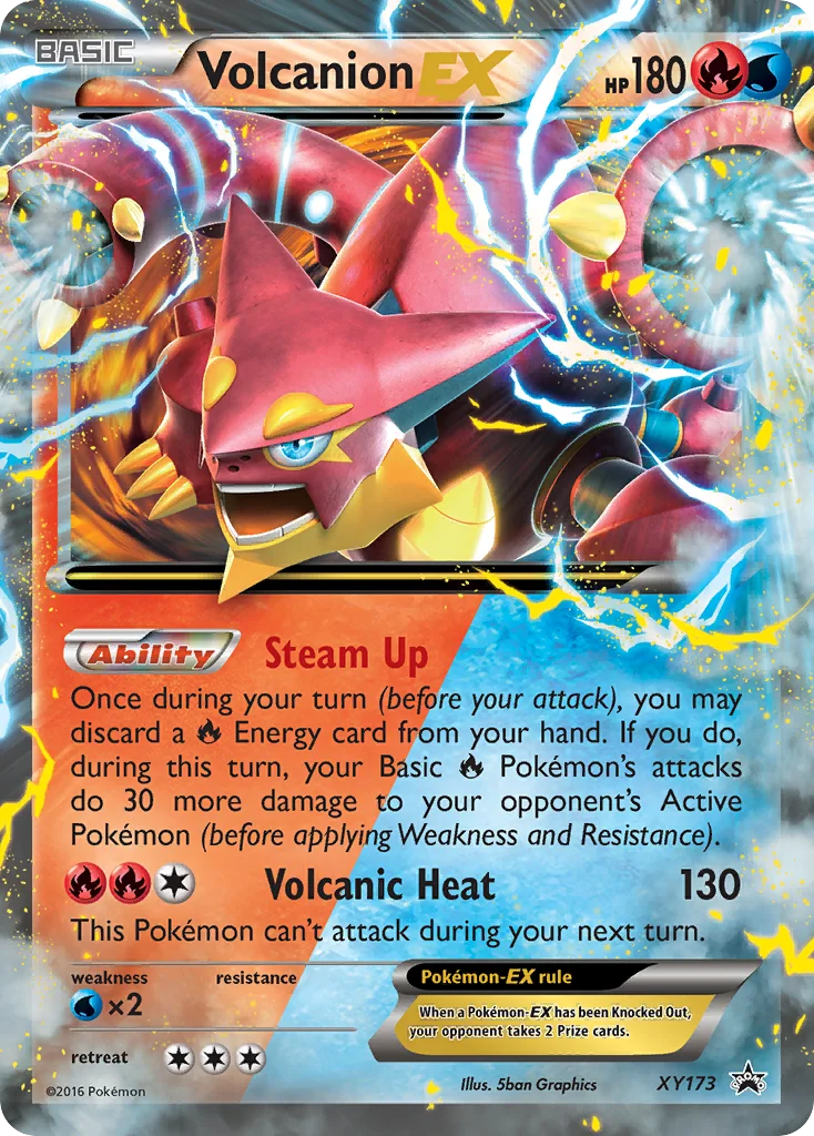 Volcanion-EX Pokemon card