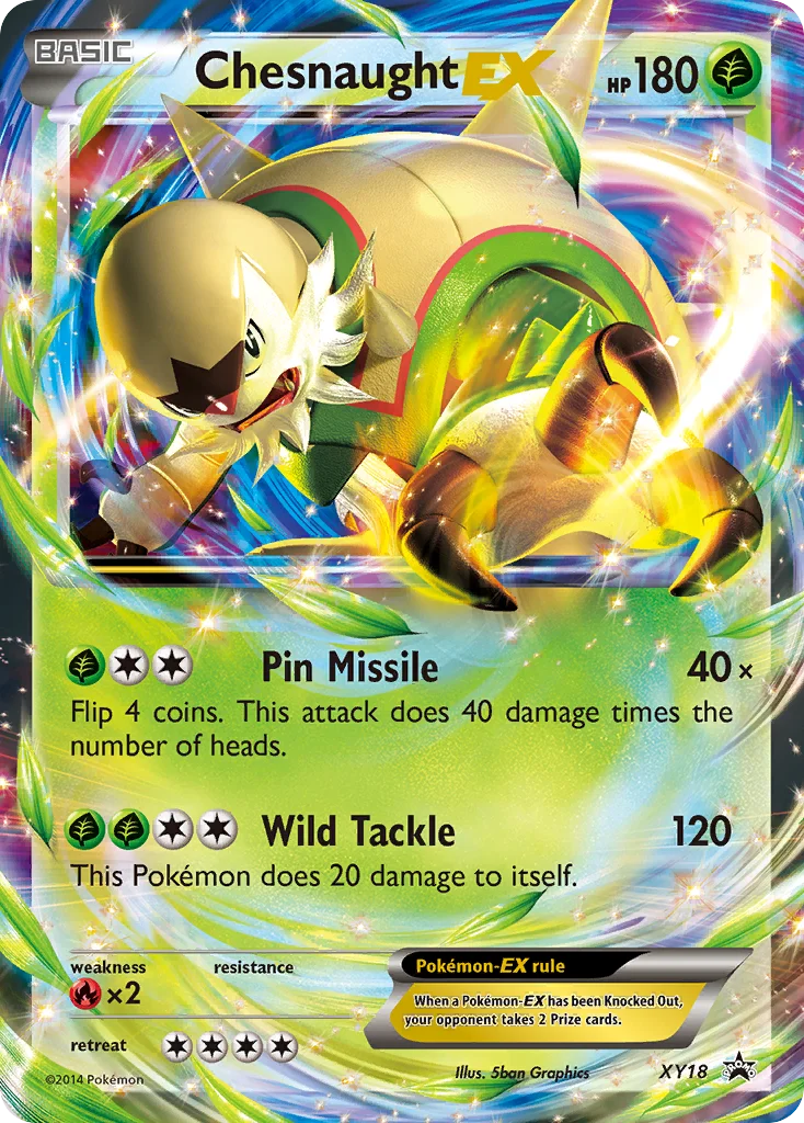 Chesnaught-EX Pokemon card