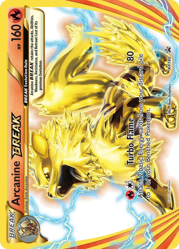 Arcanine BREAK Pokemon card
