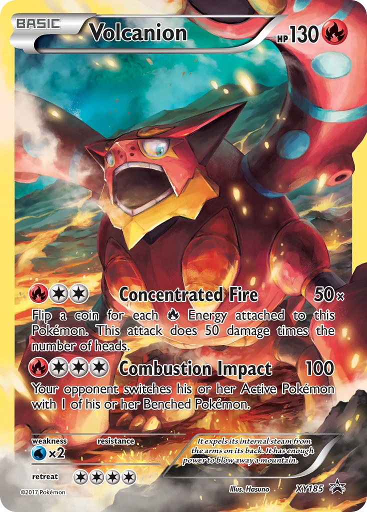 Volcanion Pokemon card