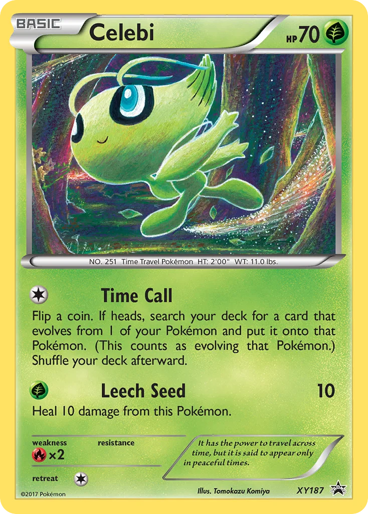 Celebi Pokemon card