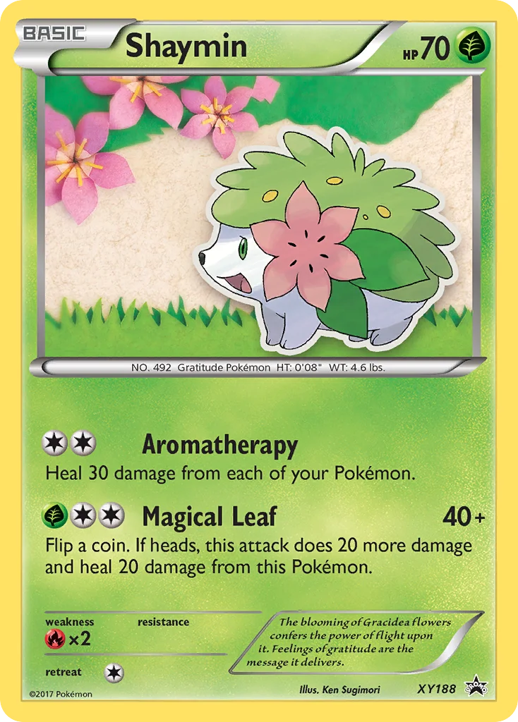 Shaymin Pokemon card