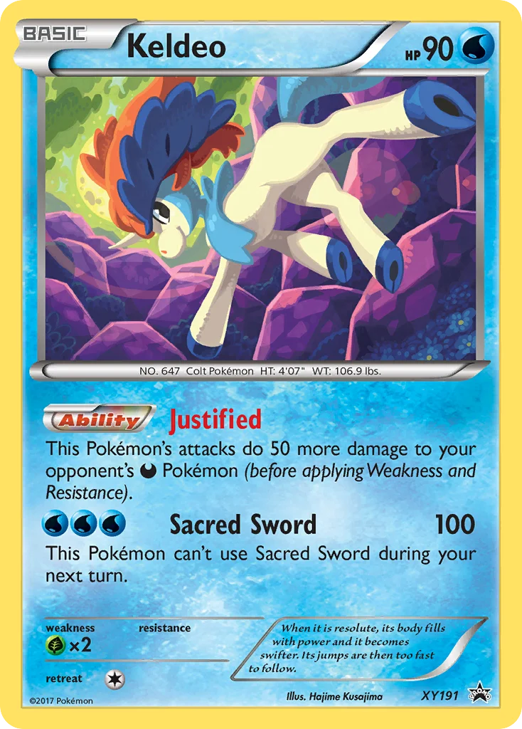 Keldeo Pokemon card