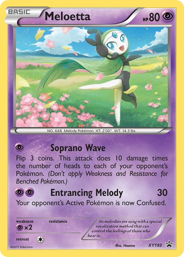 Meloetta Pokemon card