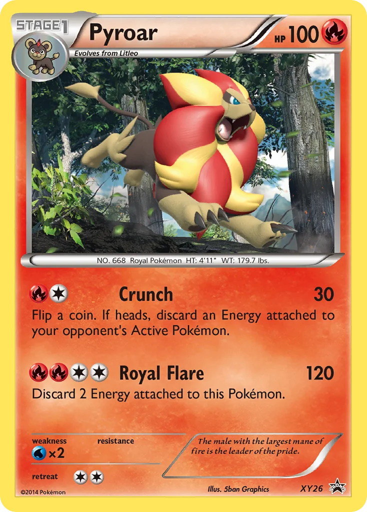 Pyroar Pokemon card