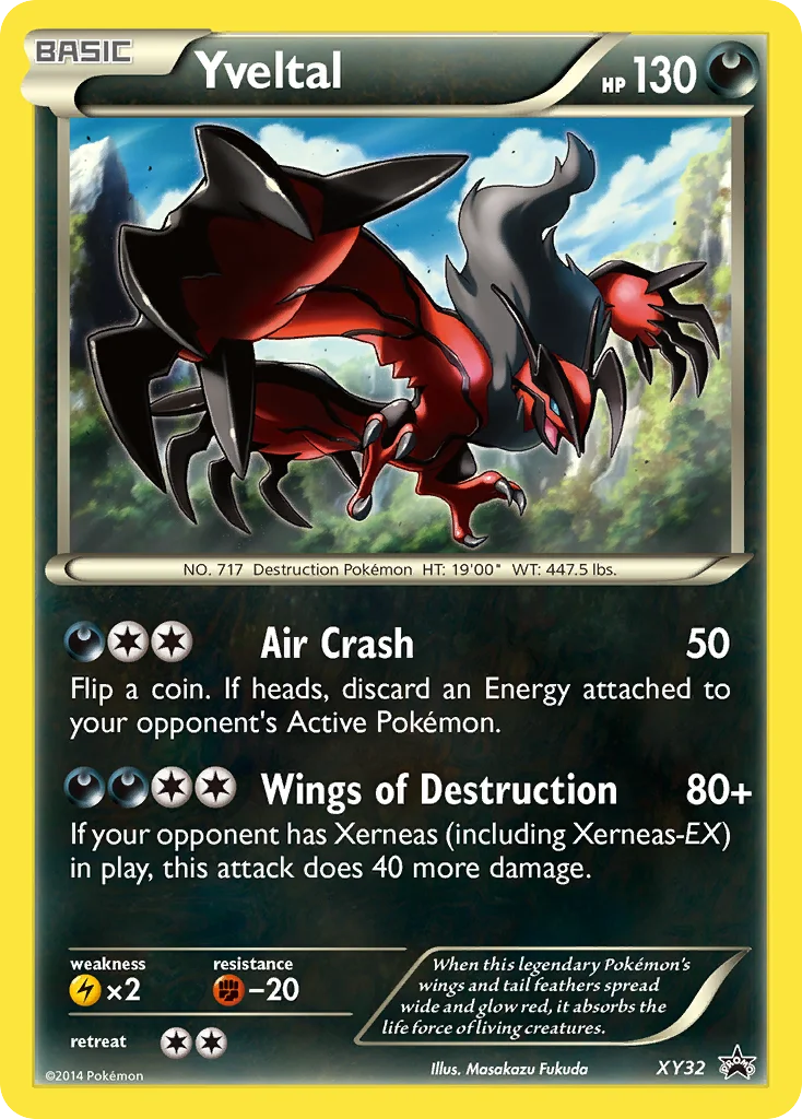 Yveltal Pokemon card