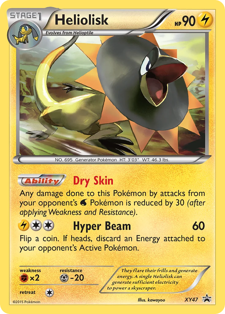 Heliolisk Pokemon card
