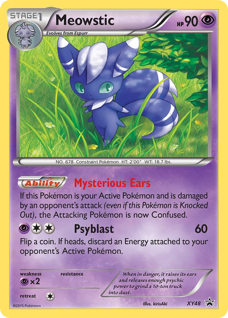 Meowstic Pokemon card