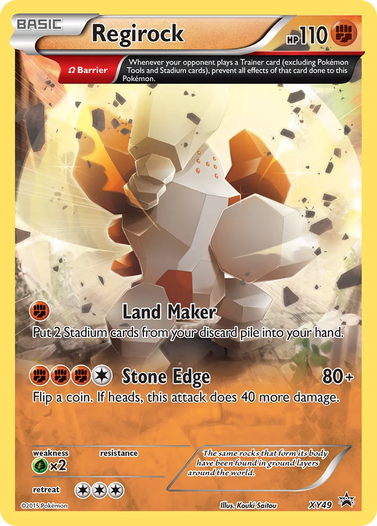Regirock Pokemon card
