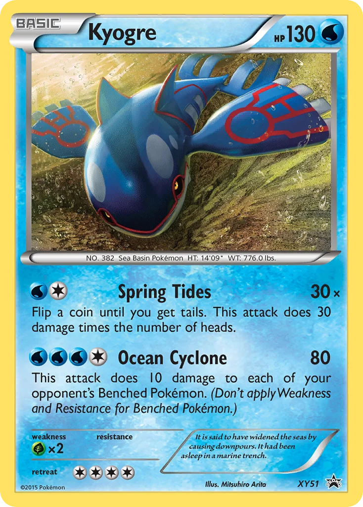 Kyogre Pokemon card