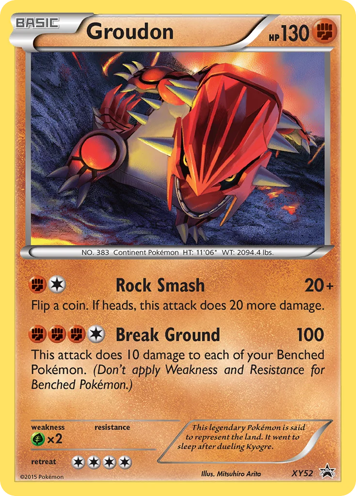 Groudon Pokemon card