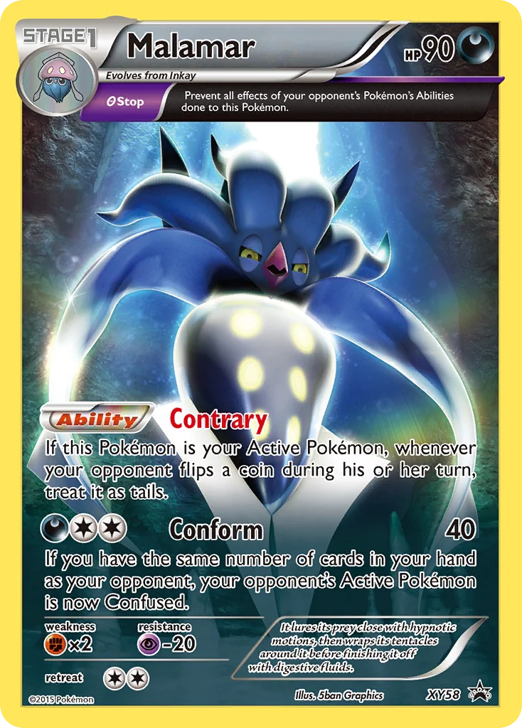 Malamar Pokemon card