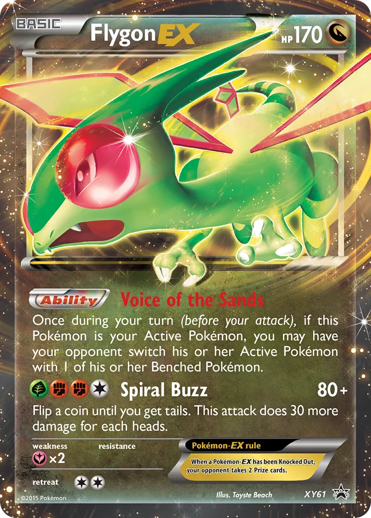 Flygon-EX Pokemon card