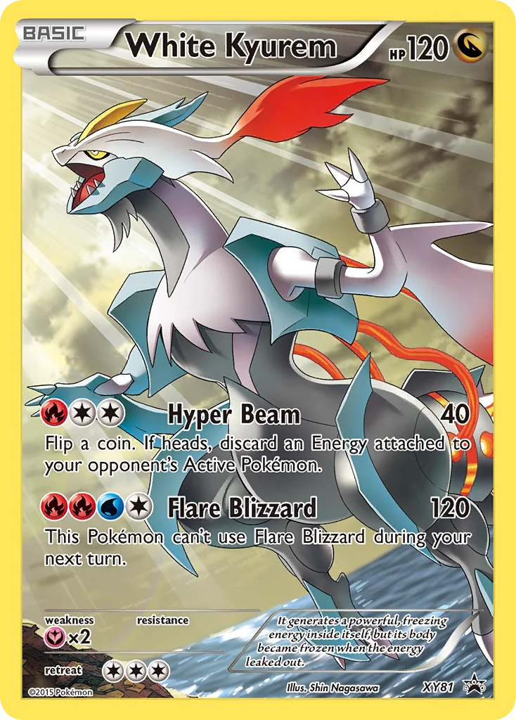 White Kyurem Pokemon card