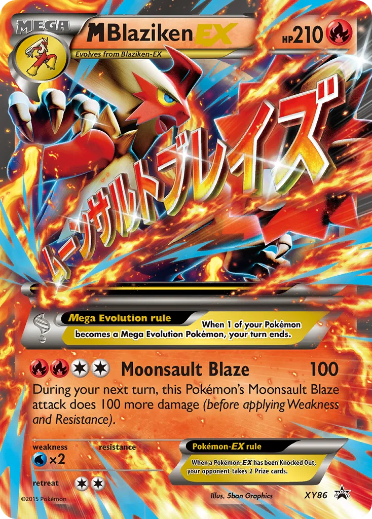 M Blaziken-EX Pokemon card
