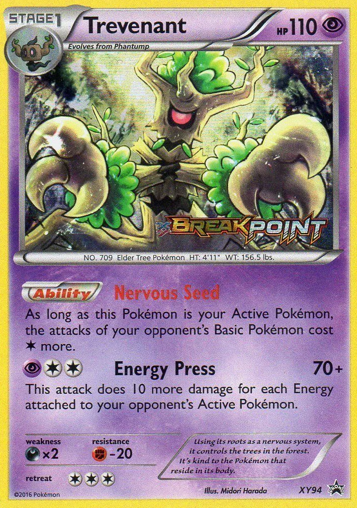 Trevenant Pokemon card