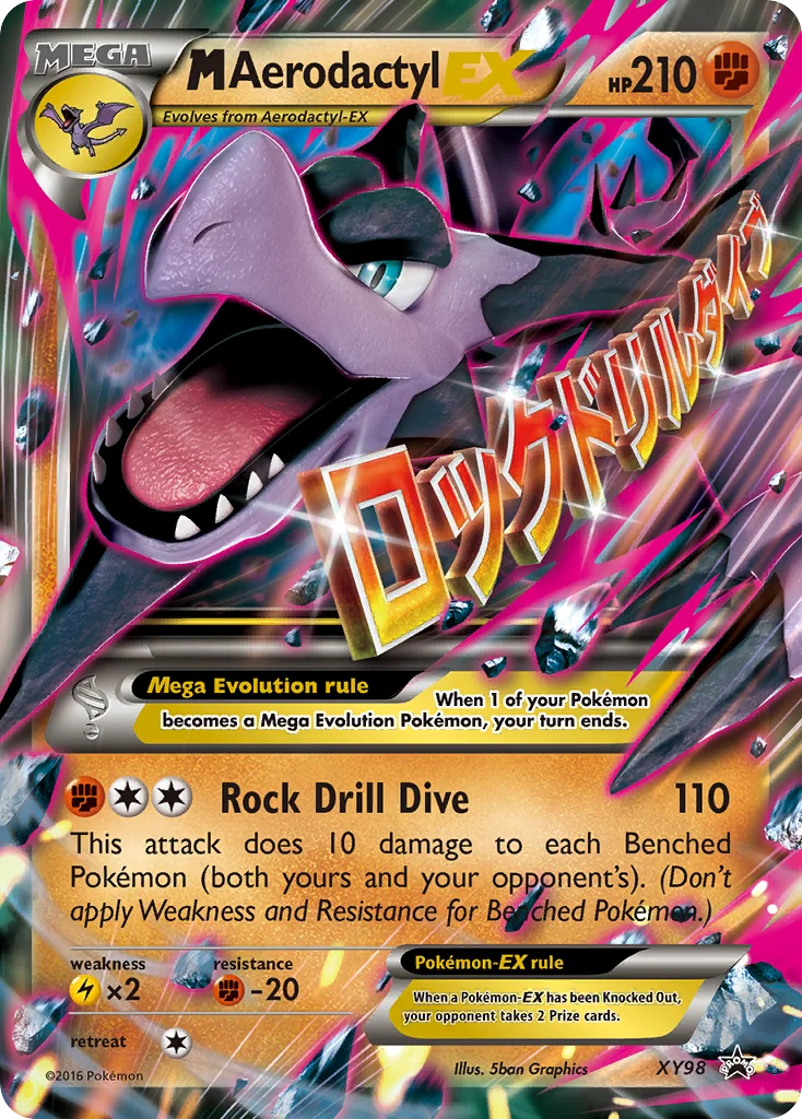 M Aerodactyl-EX Pokemon card